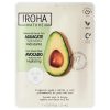 Drėkinamoji veido kaukė Iroha Hydrating Face Sheet Mask Avocado & Hyaluronic Acid MTIN25, su avokadu ir hialurono rūgštimi