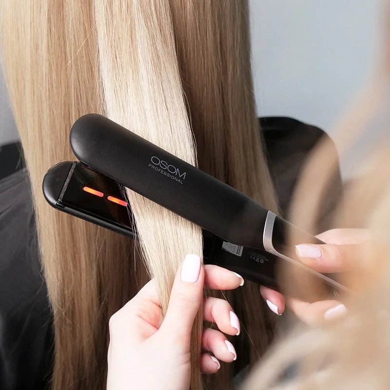 Plaukų tiesintuvas OSOM Professional Infrared Hair Straightener Black OSOM815, su infraraudonaisiais spinduliais, iki 230 C, 48