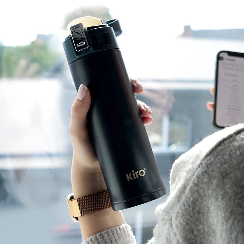 KIRO Termo gertuvė su vakuumine izoliacija  KI504G, pilkos spalvos, 500 ml