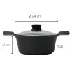 Indukcinis puodas su dangčiu Zyle ZY3024PT Ø24 cm, 4l