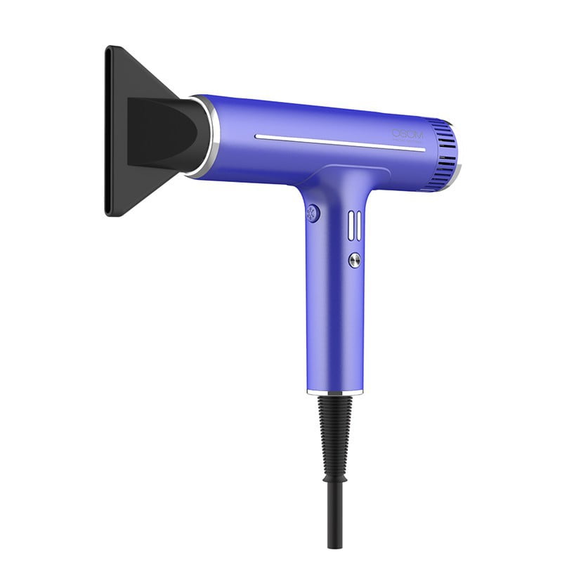 Plaukų džiovintuvas Osom Professional Hair Dryer OSOMDF06HDBLU, ilgaamžis BLDC variklis su jonais, 1800 W
