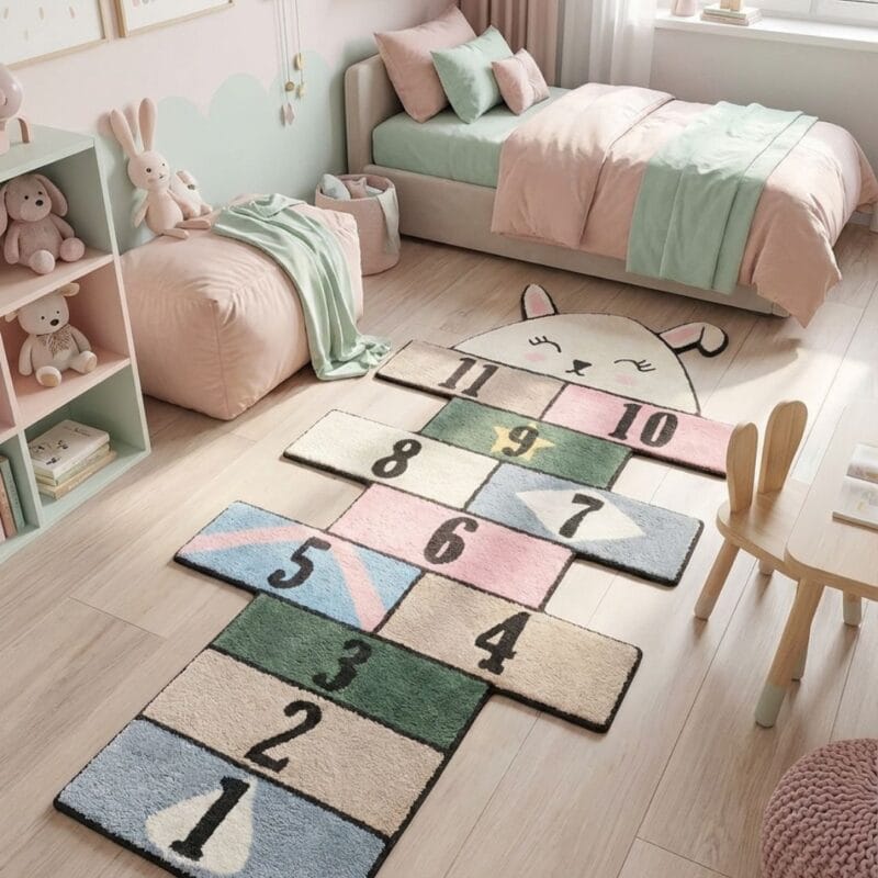 Rankų darbo kilimas „Klasės” 200x106cm