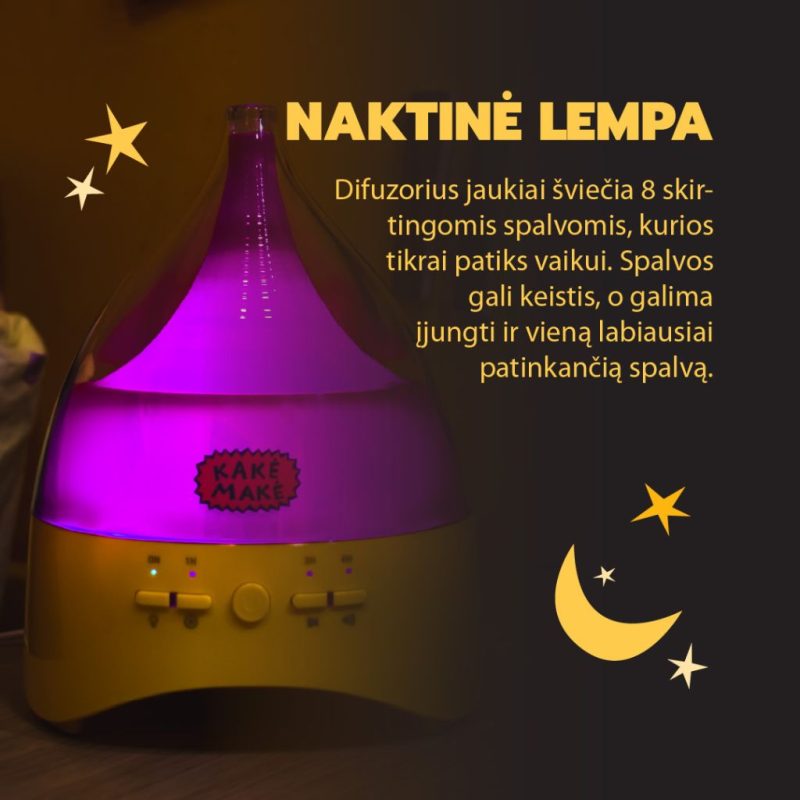 Kakės Makės Aroma Drėkintuvas - Naktinė lempa