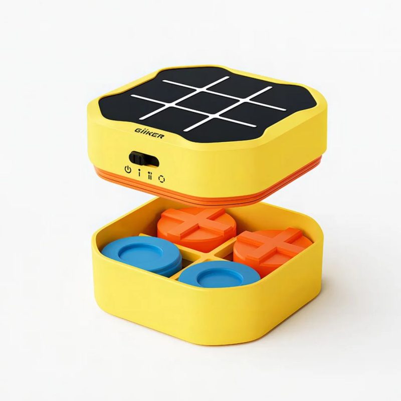 GIIKER Kryžiukų-nuliukų interaktyvi konsolė susikaupimui ir atminčiai gerinti, Rožinė