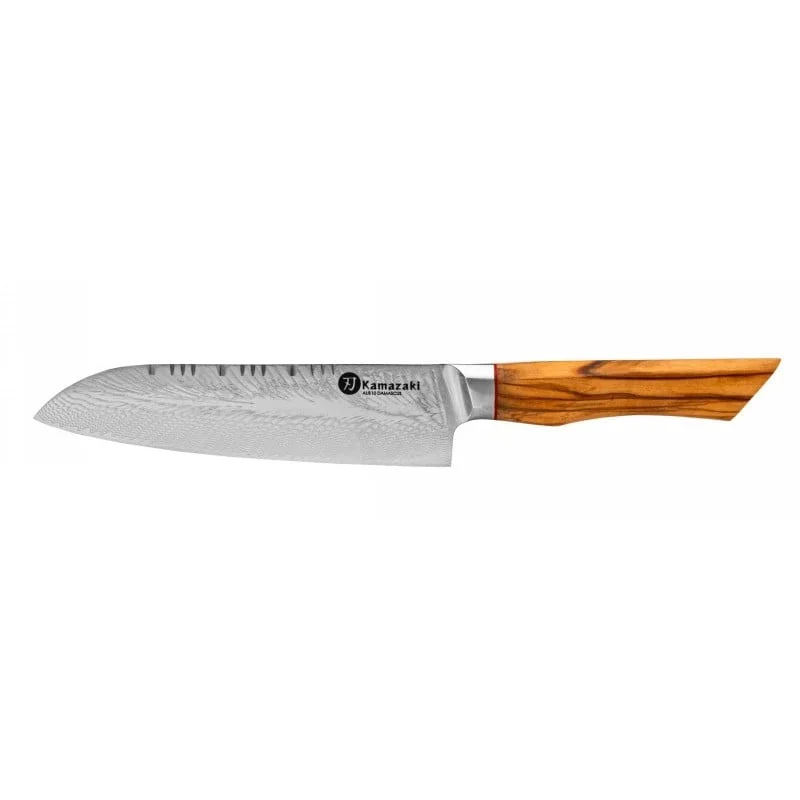 Damasko plieno peilis Kamazaki Santoku KZI304KN, 18 cm
