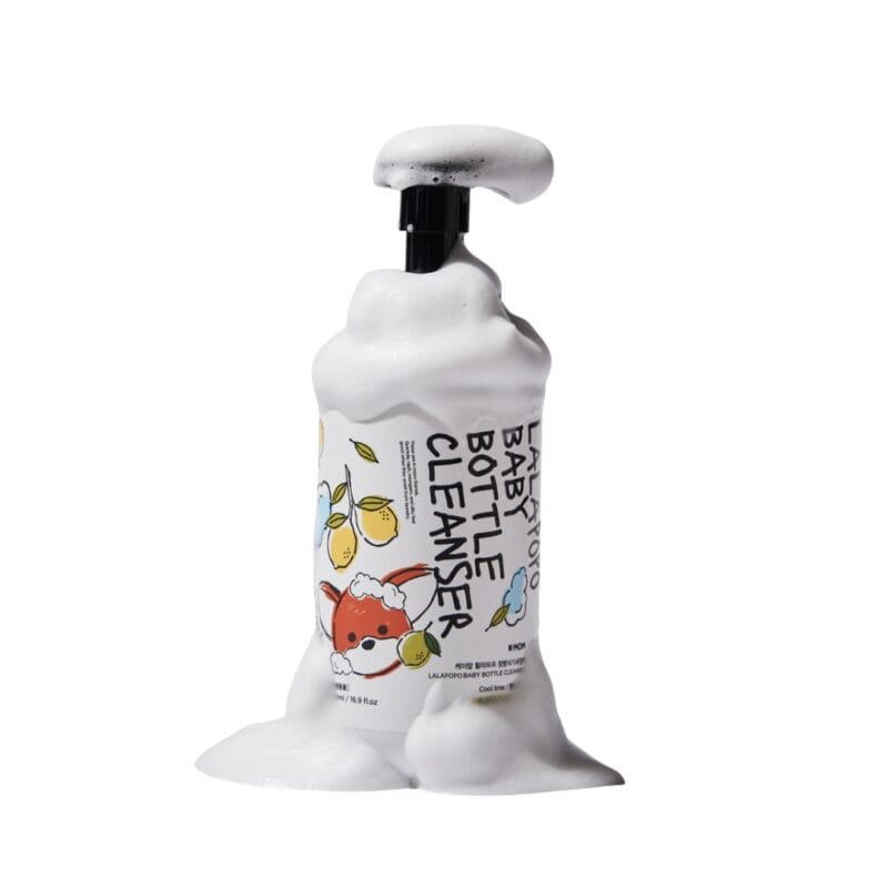 K-MOM Lalapopo maitinimo buteliukų, vaisių ir daržovių ploviklis (putų konsistencijos), 500ml