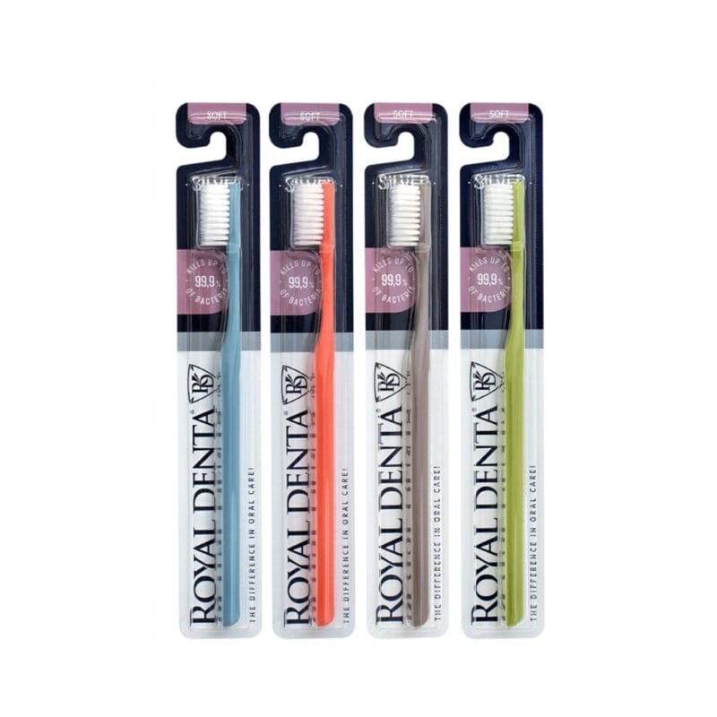 ROYAL DENTA minkštas dantų šepetėlis SILVER SOFT 1vnt