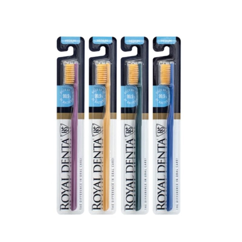 ROYAL DENTA dantų šepetėlis Gold Medium, 1 vnt.