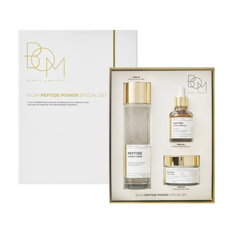 BOM Peptide power Special Set - 3 produktų rinkinys