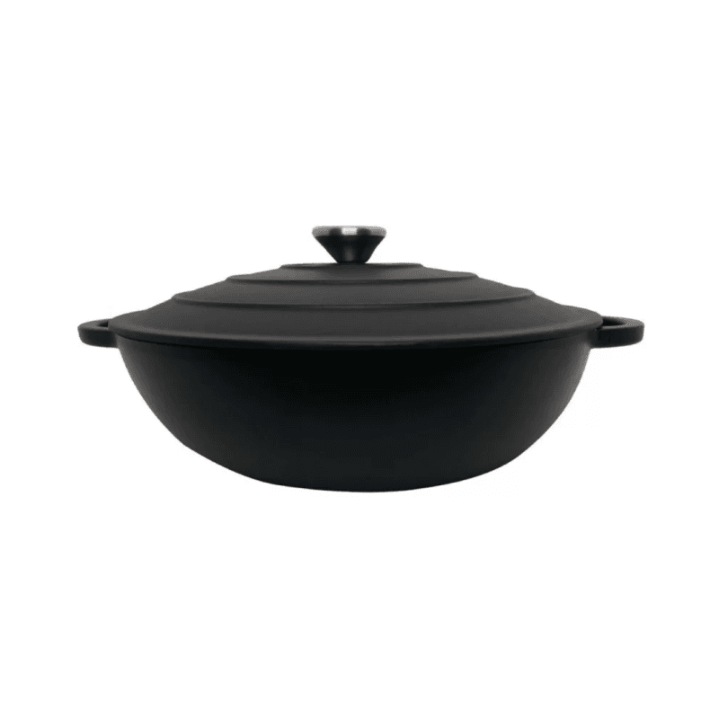 Apvalus emaliuotas ketaus puodas Zyle ZY030DBKI Ø30 cm, 4,8 l, juodas