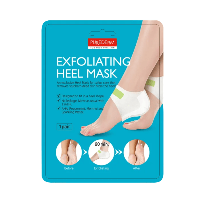 Purederm šveičiamoji kulnų kaukė, 1 pora