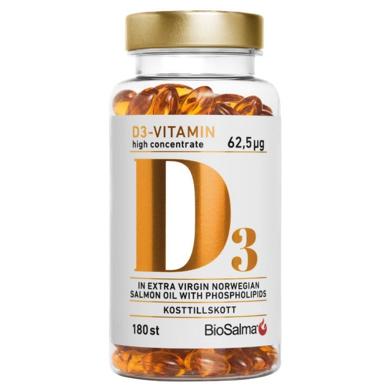 BioSalma D3 (2500TV) + Omega3 lašišų taukai