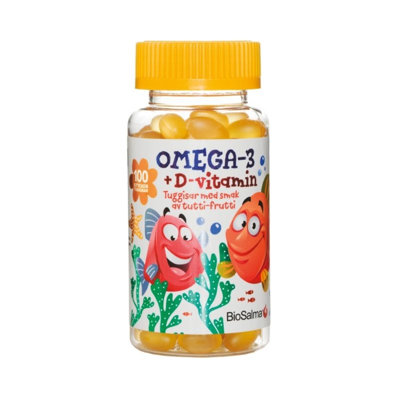 BioSalma Omega3 vaikams su Vitaminu D3 ir E