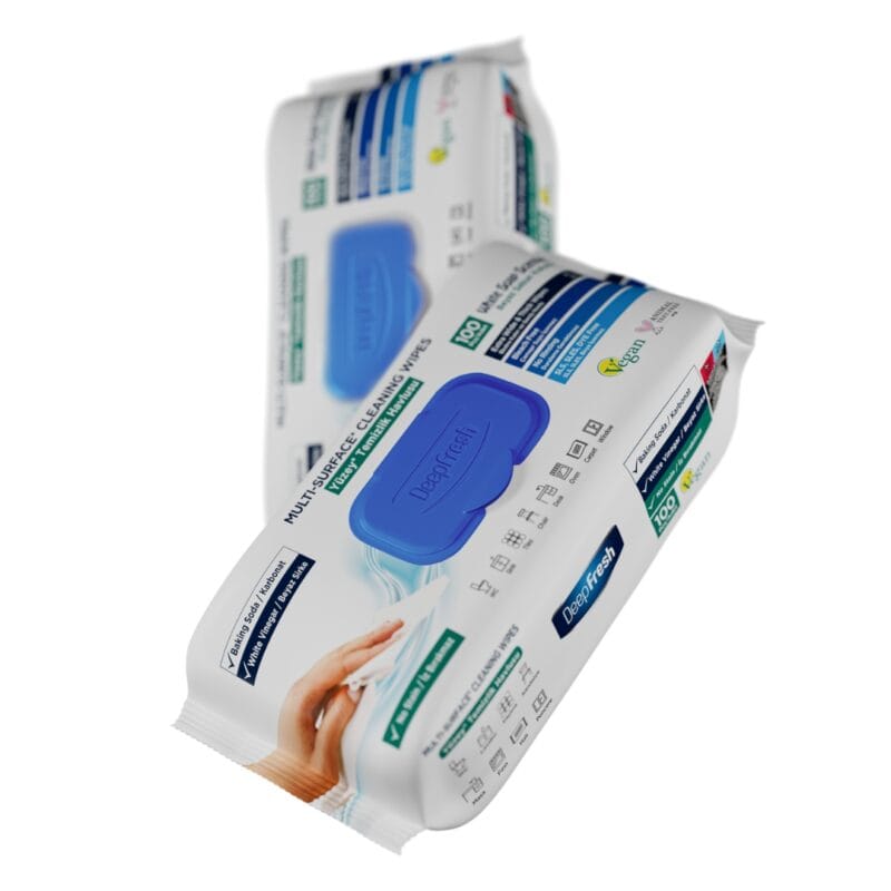 DEEP FRESH universalios paviršių valymo drėgnos servetėlės, 100 vnt.
