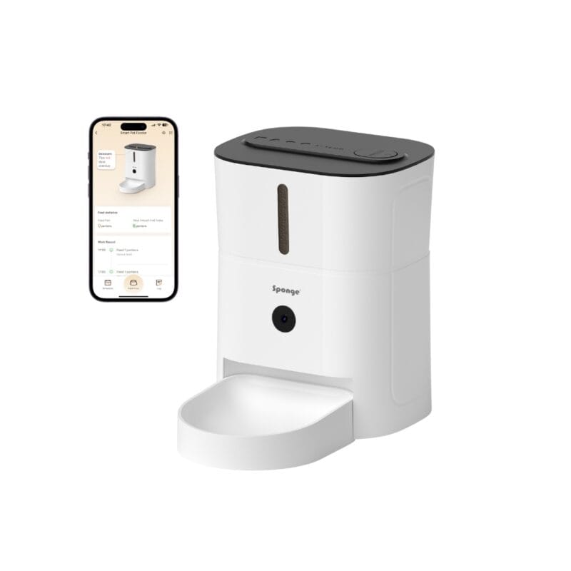 Išmanus maisto dozatorius Sponge Pet Feeder Smart Camera