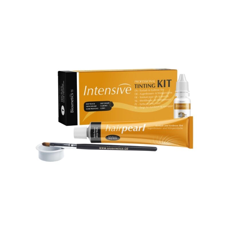 Intensive antakių ir blakstienų dažymo rinkinys ryškiai juodas DEEP BLACK