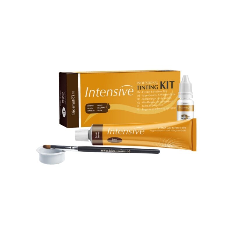 Intensive antakių ir blakstienų dažymo rinkinys rudas BROWN