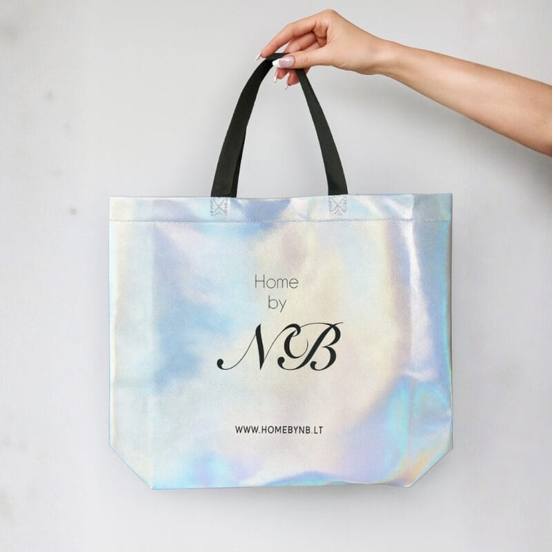 Home by NB blizgus pirkinių krepšys/maišas