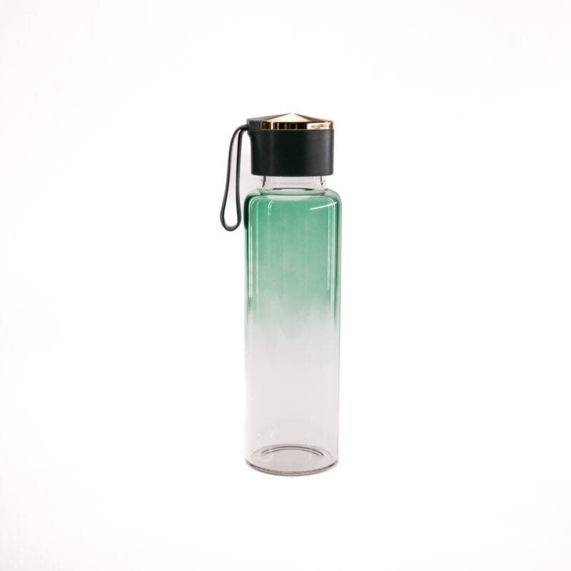 Gertuvė iš aukštos kokybės borosilikatinio stiklo, 400ml - žalia