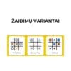 GIIKER Kryžiukų-nuliukų interaktyvi konsolė susikaupimui ir atminčiai gerinti, Rožinė