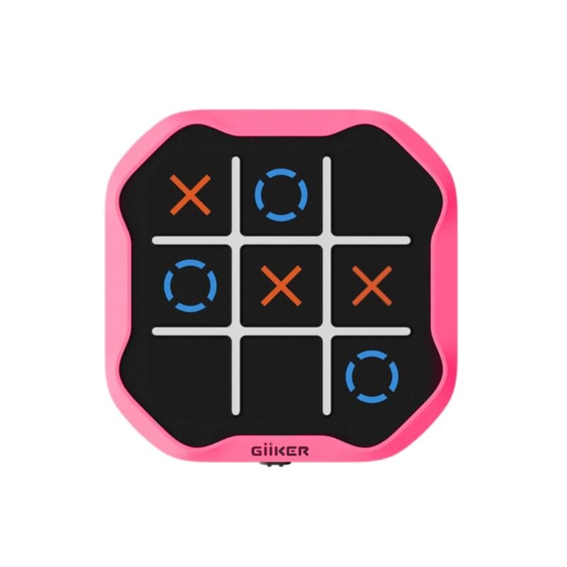 GIIKER Kryžiukų-nuliukų interaktyvi konsolė susikaupimui ir atminčiai gerinti, Rožinė