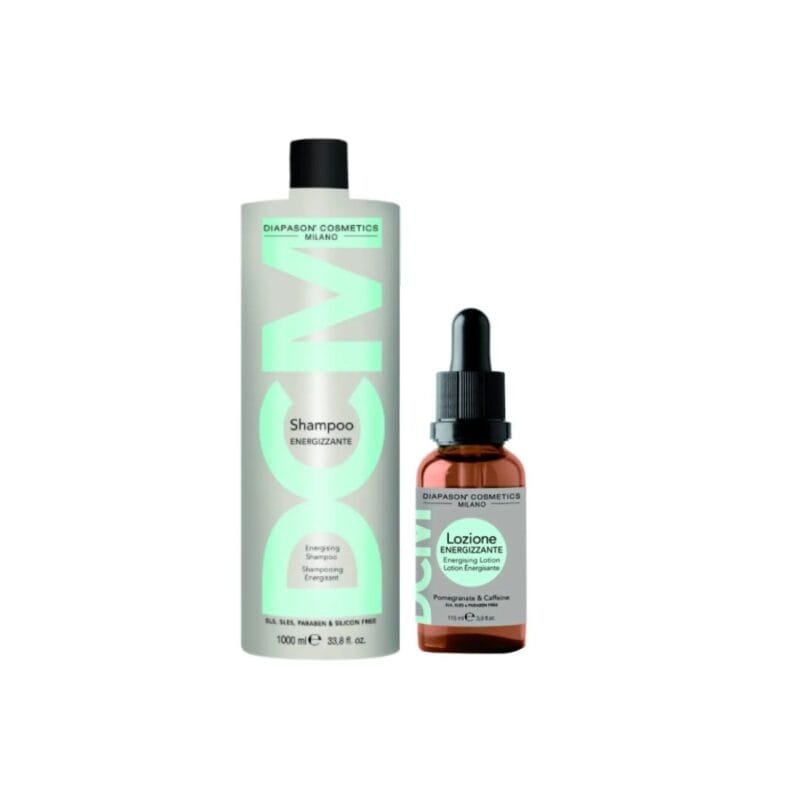 DCM ENERGISING šampūno ir losjono rinkinys slenkantiems plaukams