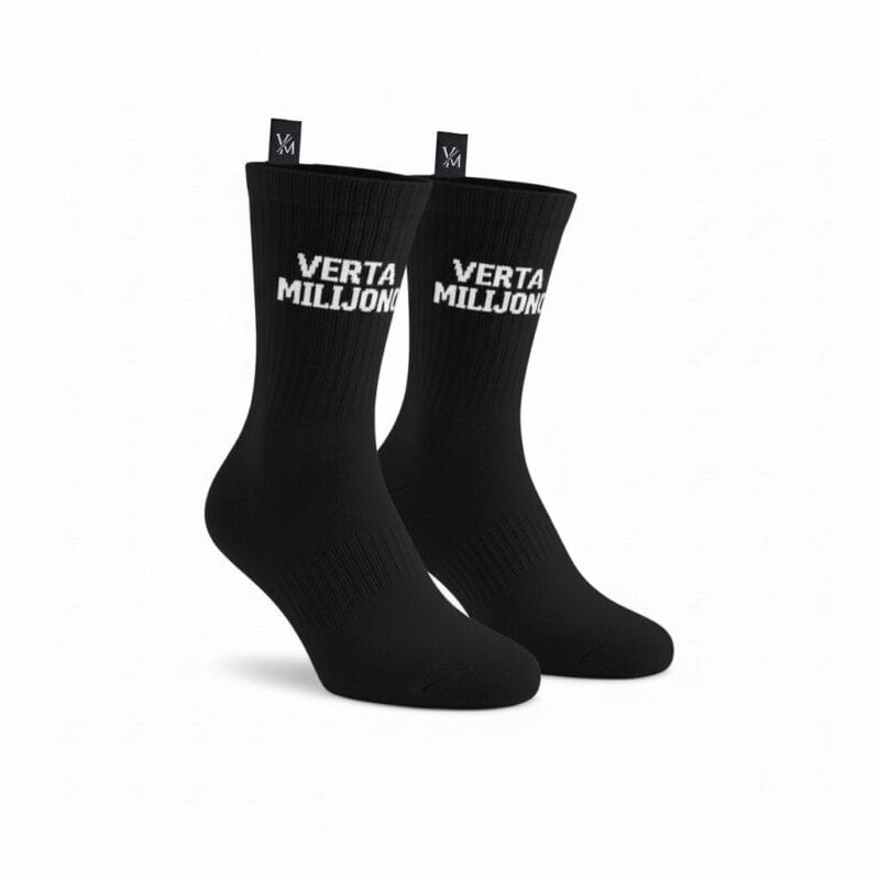 VERTA MILIJONO merčas juodos moteriškos kojinės EU 36-41, VM5